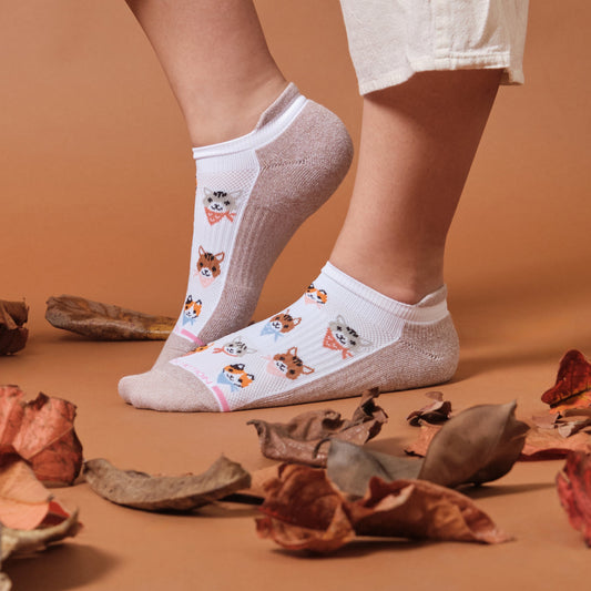 Cat Bandanas - Ankle Compression Socks For Women | Dr. Motion