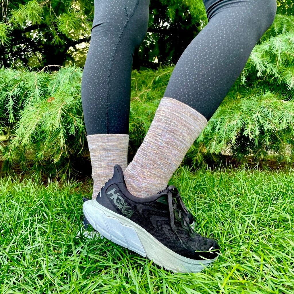 Spacedye - Compression Outdoor Medium Weight Crew For Women | Dr. Motion