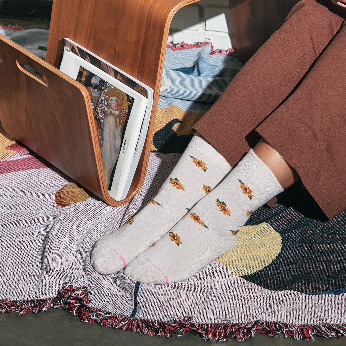Sunflower - Diabetic Half-Cushion Socks For Women | Dr. Motion