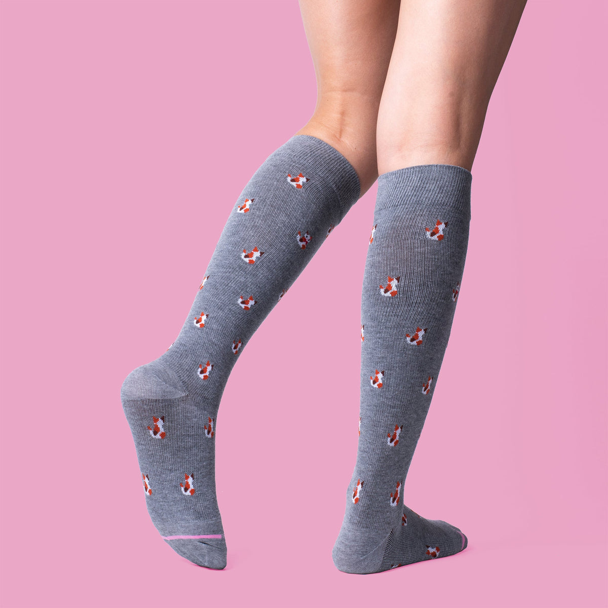 Cats - Knee-High Compression Socks For Women | Dr. Motion