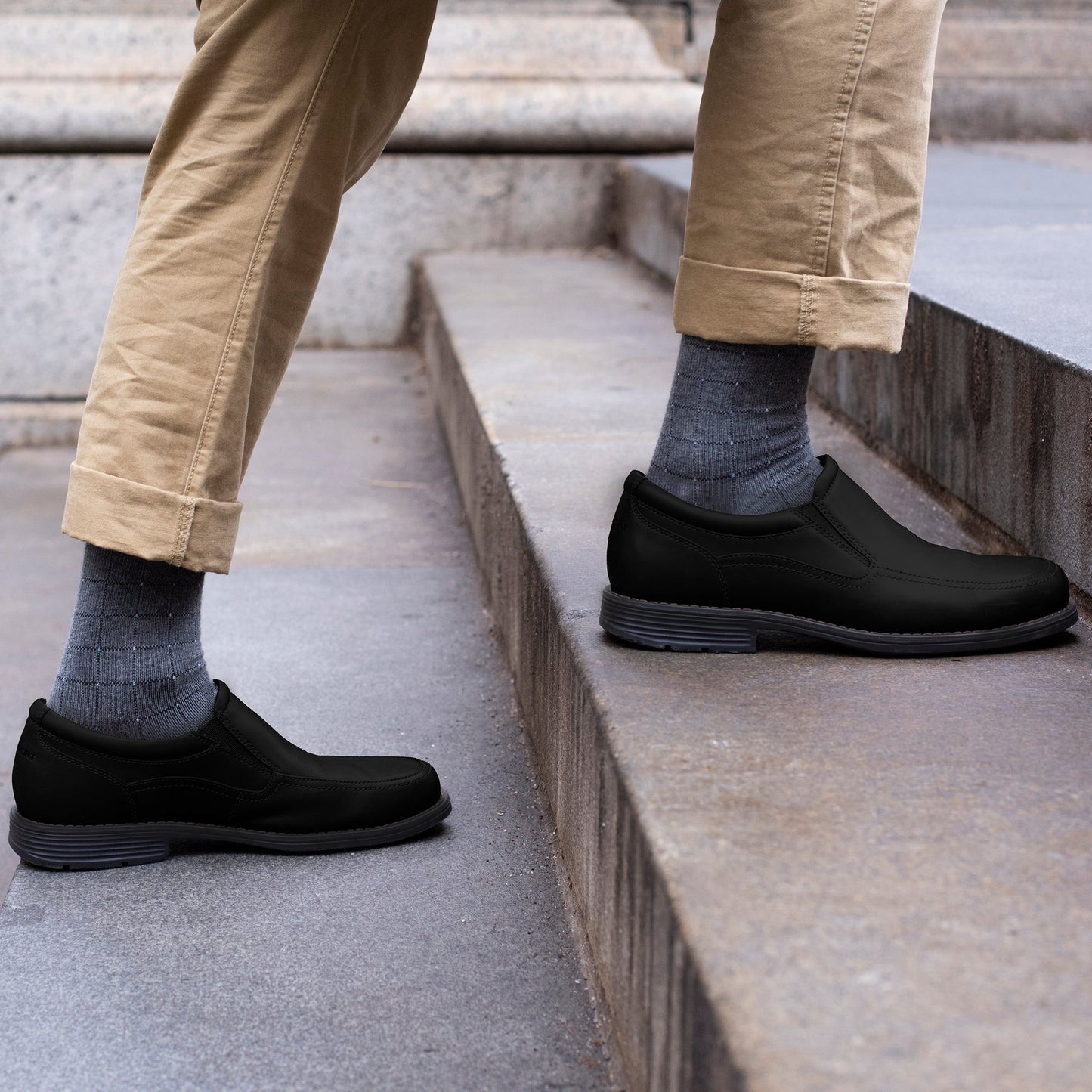 Pin Dot Grid - Knee-High Compression Socks For Men | Dr. Motion