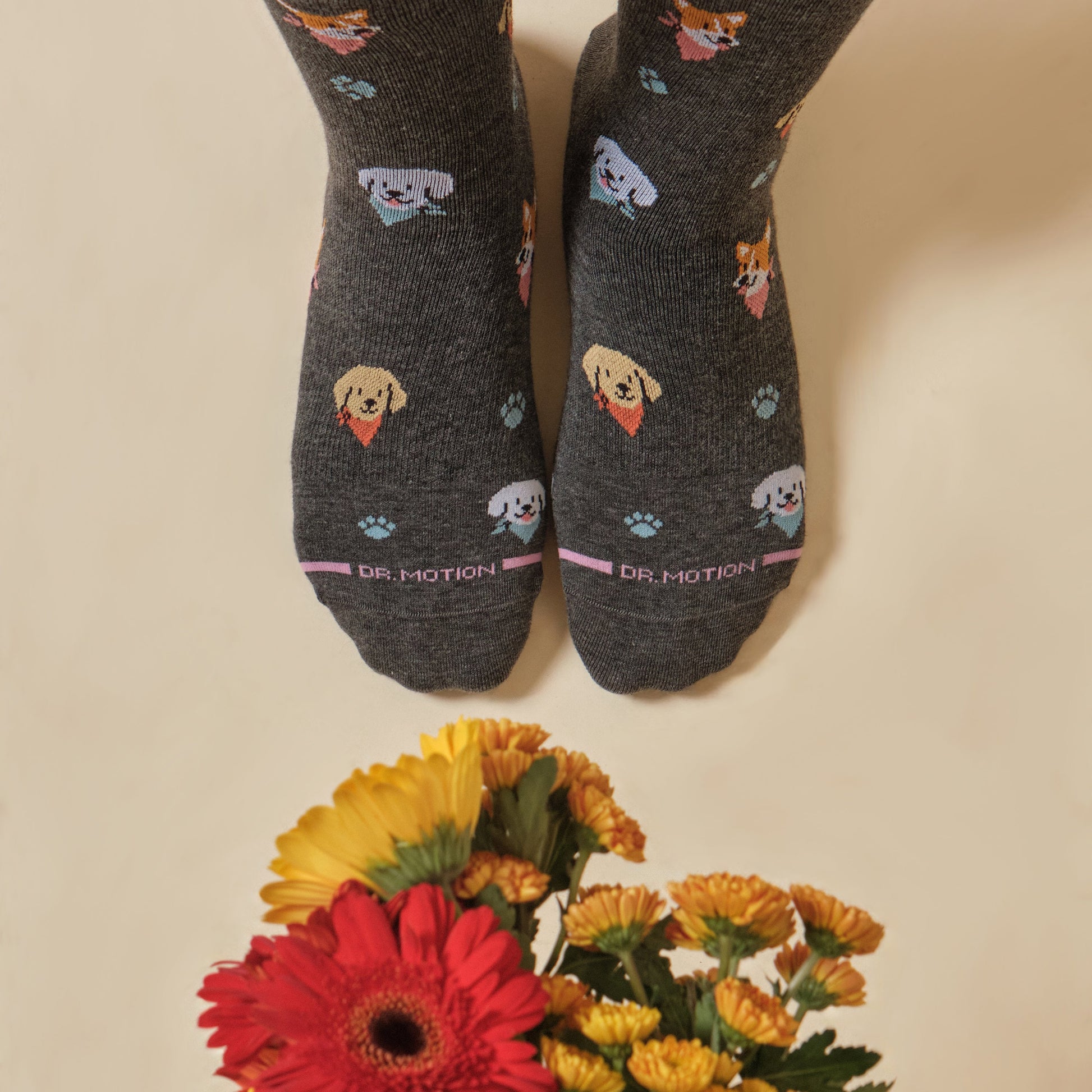 Bandana Dogs - Knee-High Compression Socks For Women | Dr. Motion