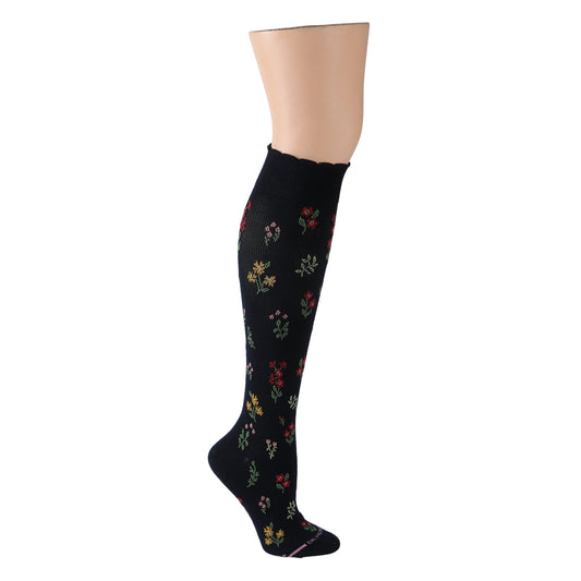 Multi Floral - Knee-High Compression Socks For Women | Dr. Motion
