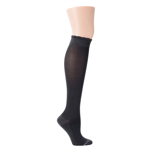 Neat Plaiting - Knee-High Moderate Compression Socks For Women | Dr. Motion