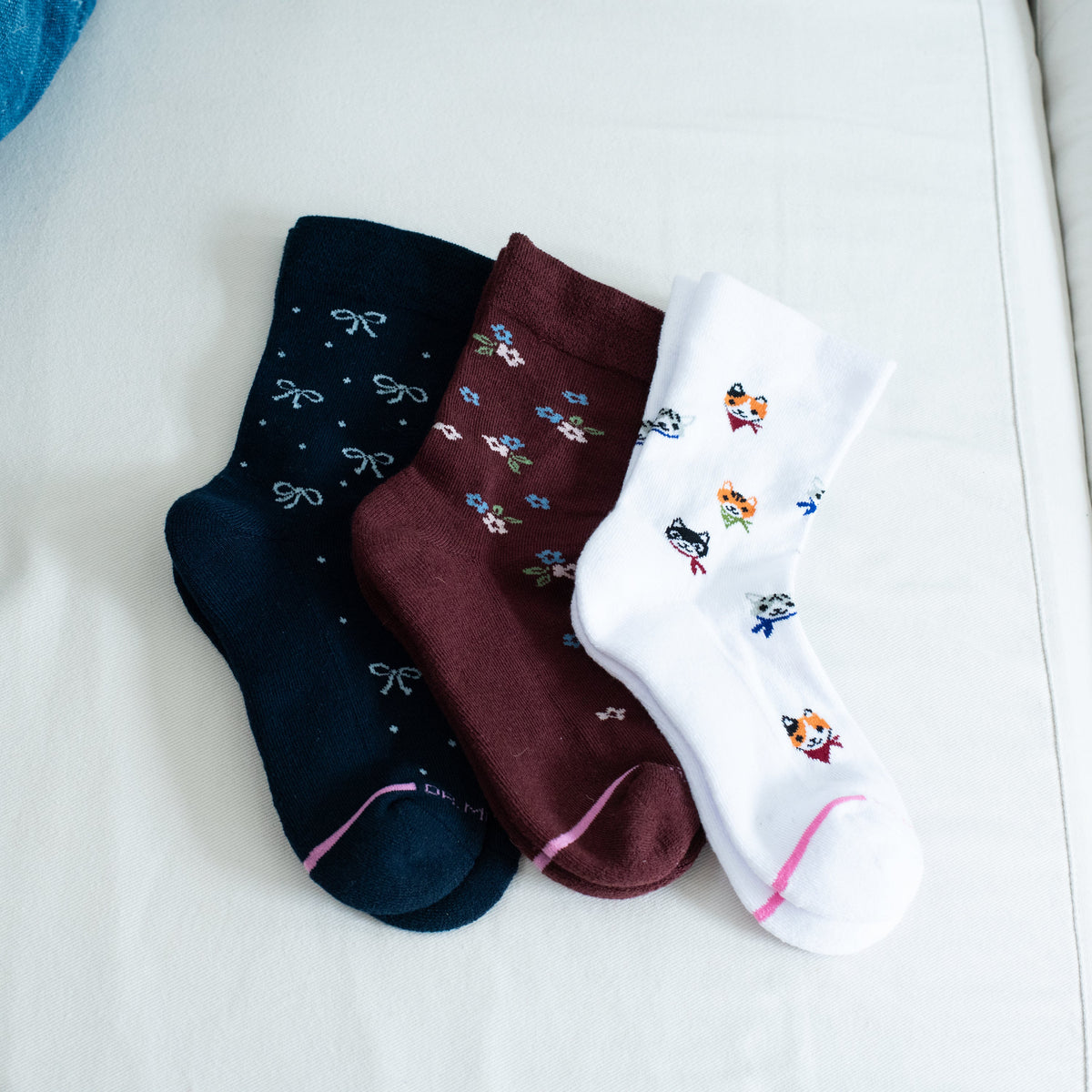 Multi Floral - Diabetic Half-Cushion Socks For Women | Dr. Motion