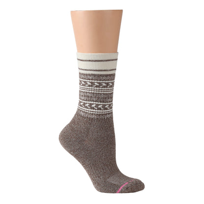 Decorative Stripes - Compression Outdoor Medium Weight Crew For Women | Dr. Motion