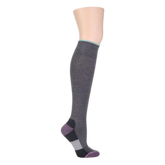 Color Block Cushion - Compression Outdoor Medium Weight Knee-High For Women | Dr. Motion