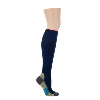 Color Block Cushion - Compression Outdoor Medium Weight Knee-High For Women | Dr. Motion