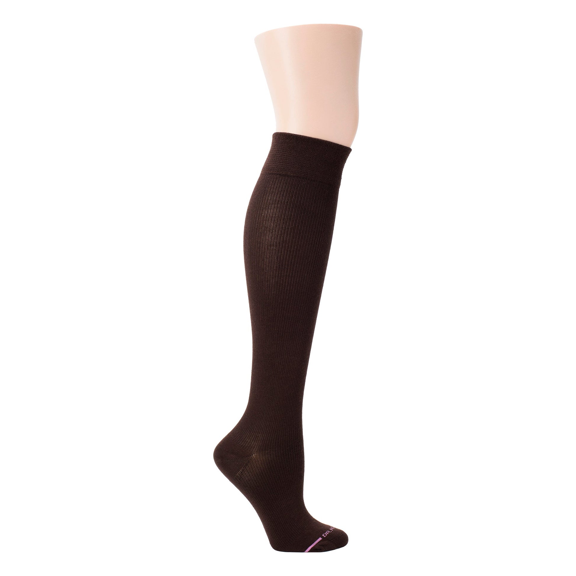 Solid Cotton Blend - Knee-High Compression Socks For Women | Dr. Motion