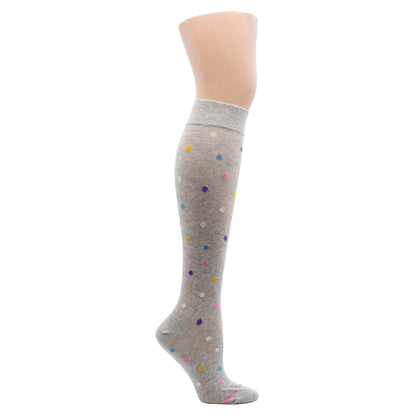 Dancing Dots - Knee-High Compression Socks For Women | Dr. Motion