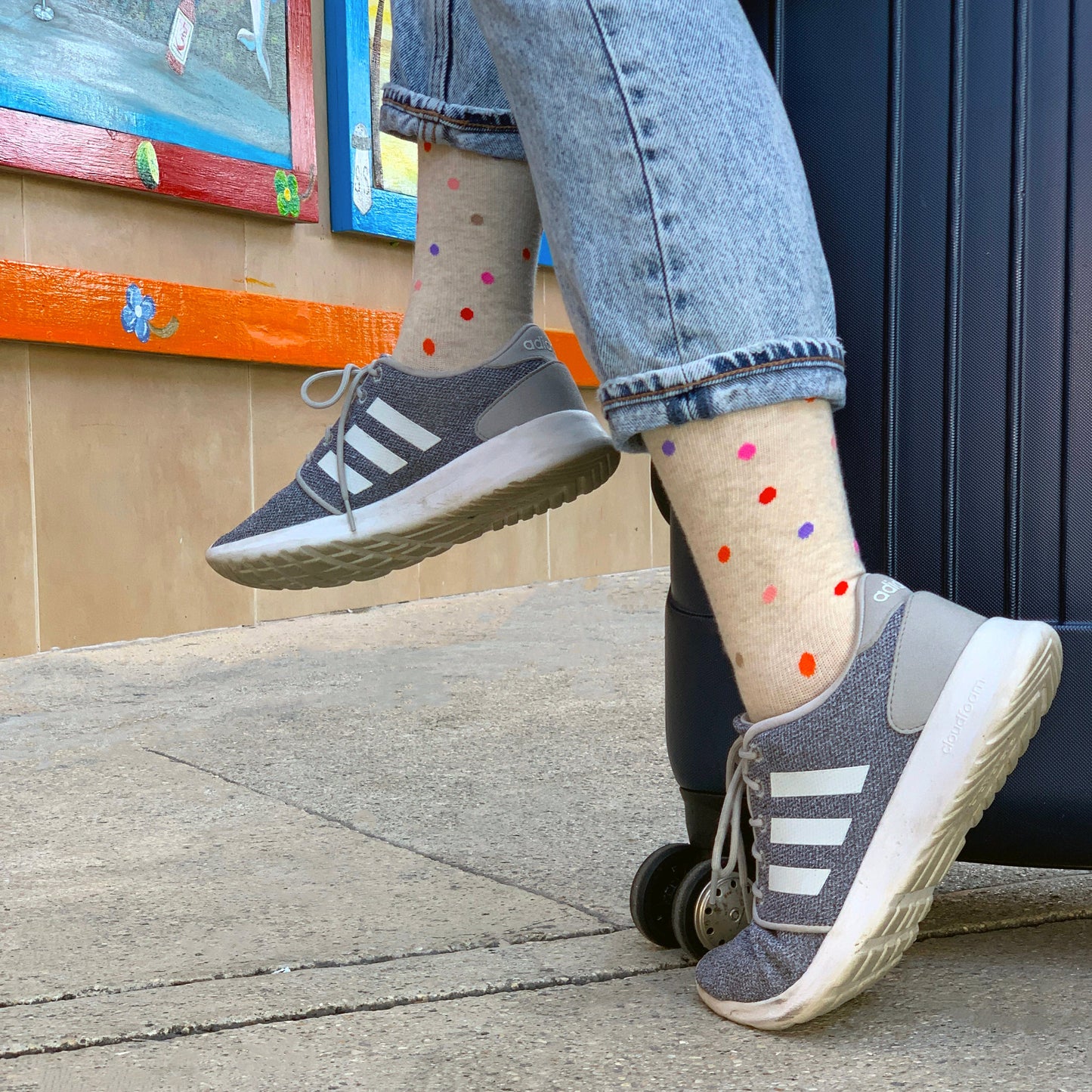 Dancing Dots - Knee-High Compression Socks For Women | Dr. Motion