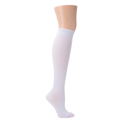Solid Microfiber Nylon - Knee-High Compression Socks For Women | Dr. Motion