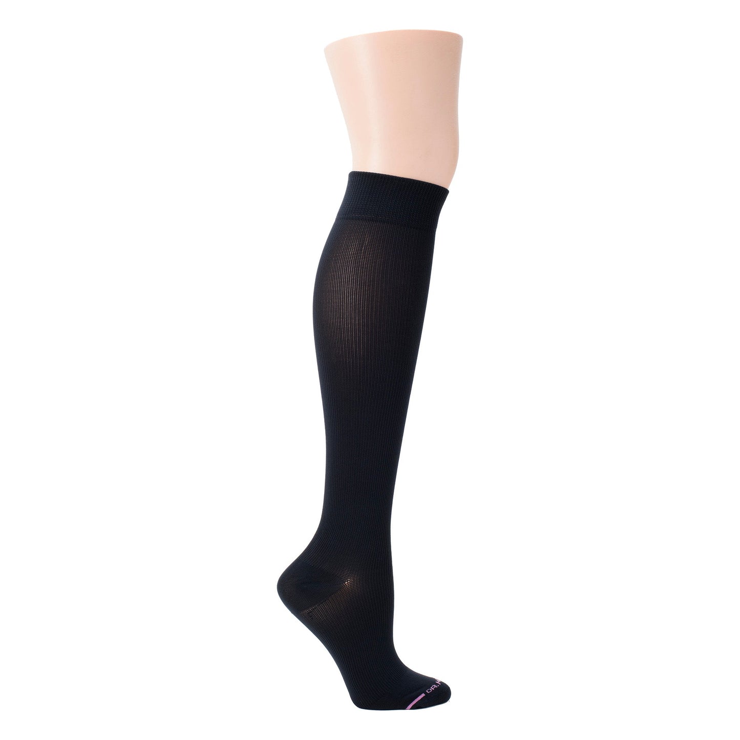 Solid Microfiber Nylon - Knee-High Compression Socks For Women | Dr. Motion