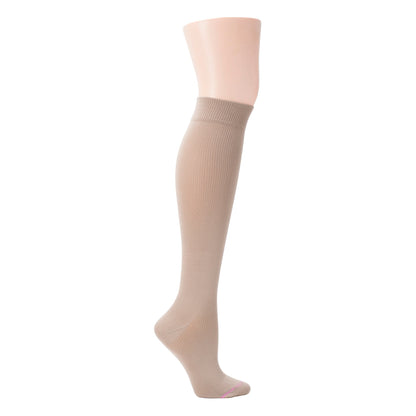 Solid Microfiber Nylon - Knee-High Compression Socks For Women | Dr. Motion