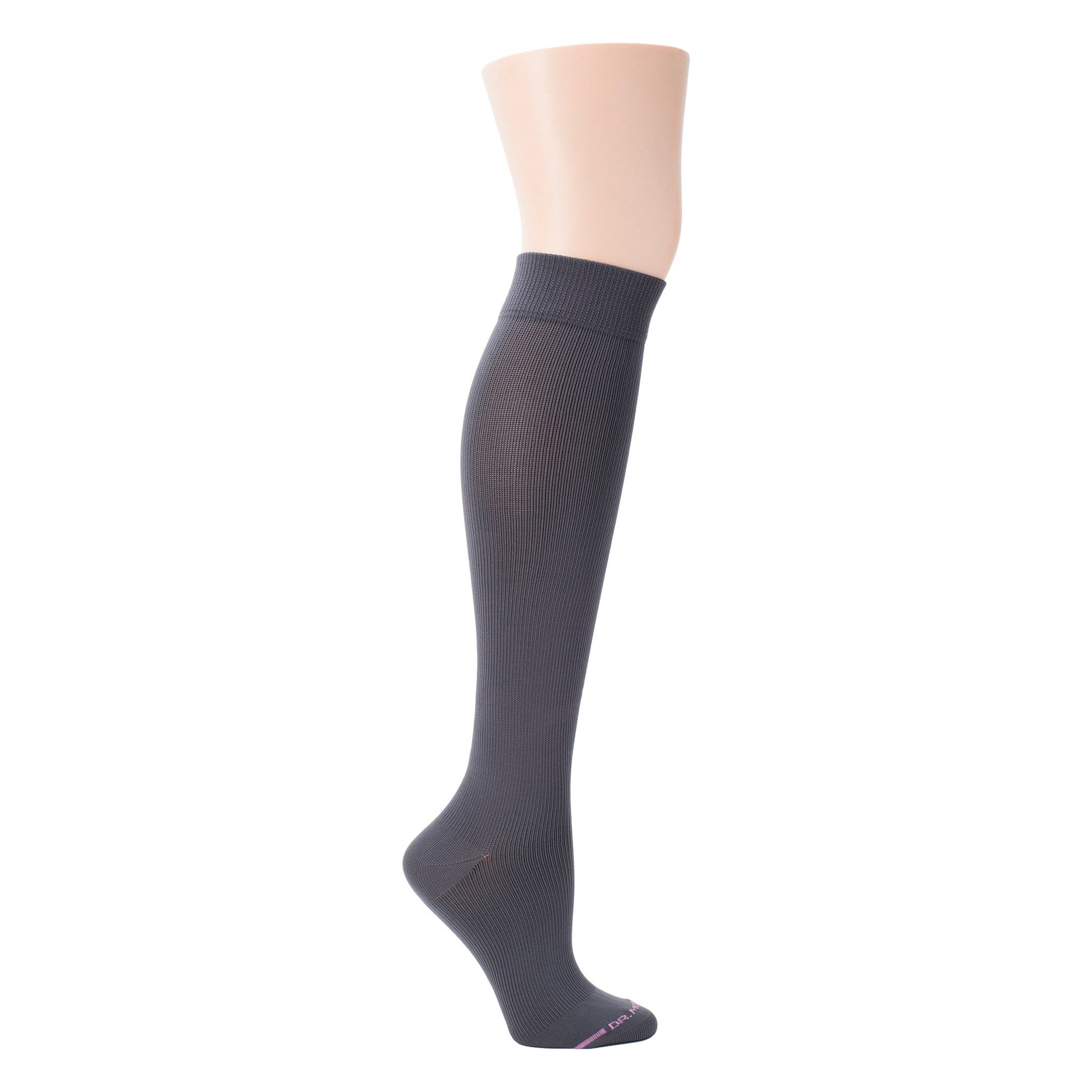 Solid Microfiber Nylon - Knee-High Compression Socks For Women | Dr. Motion