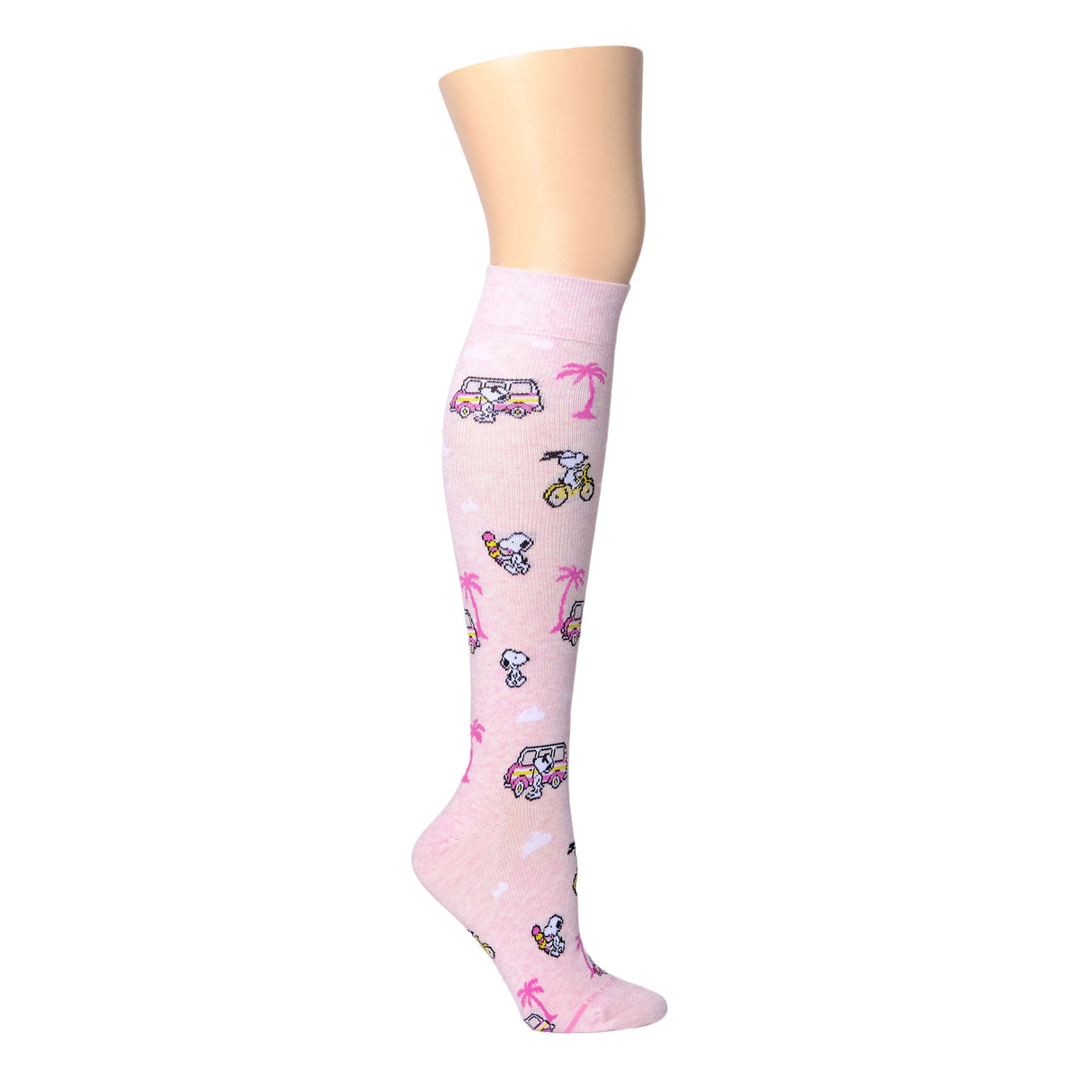 Snoopy Beach - Knee-High Compression Socks For Women | Dr. Motion