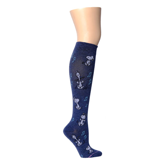 Dancing Snoopy - Knee-High Compression Socks For Women | Dr. Motion