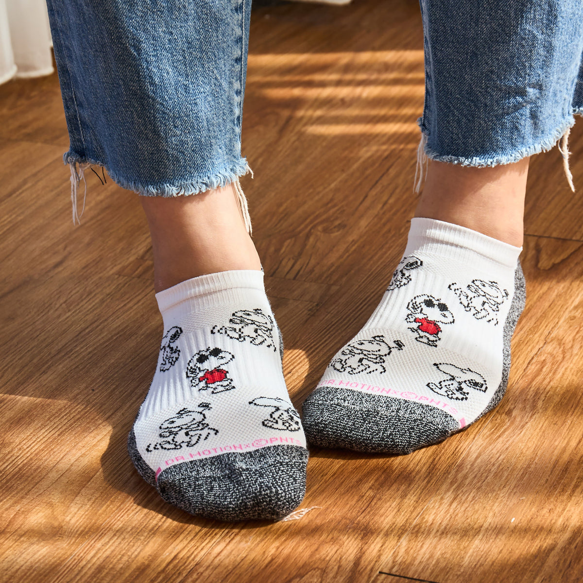 Multi Snoopy Deco - Ankle Compression Socks For Women | Dr. Motion