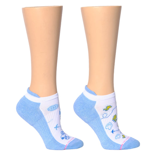Globetrotter Snoopy - Ankle Compression Socks For Women | Dr. Motion