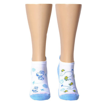 Globetrotter Snoopy - Ankle Compression Socks For Women | Dr. Motion