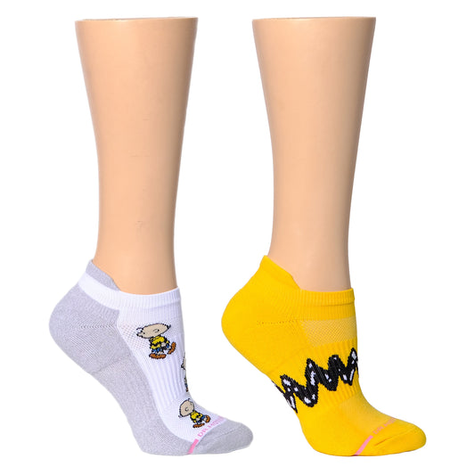 Charlie Brown Zigzag - Ankle Compression Socks For Women | Dr. Motion