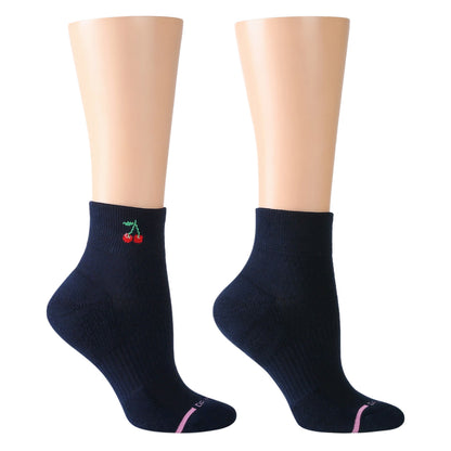Cherry - Quarter Compression Socks For Women | Dr. Motion