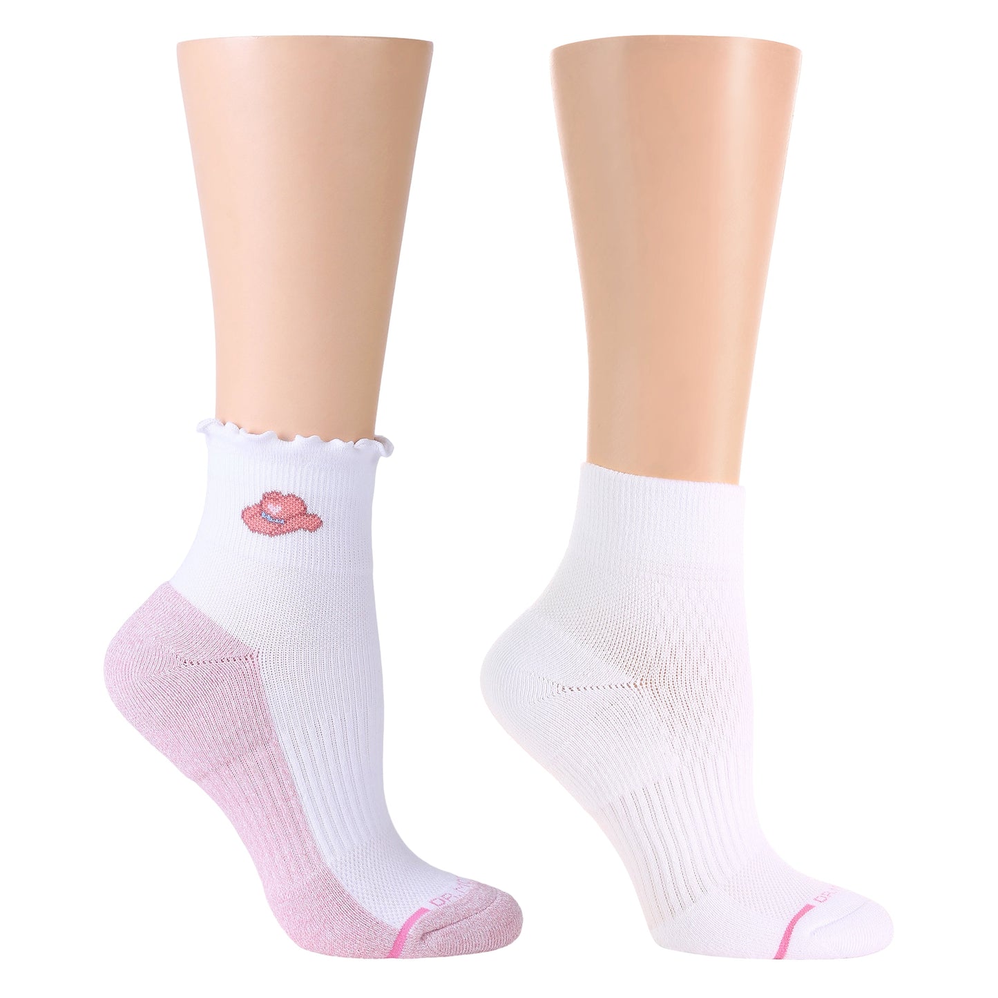 Cowgirl Lettuce Edge - Quarter Compression Socks For Women | Dr. Motion