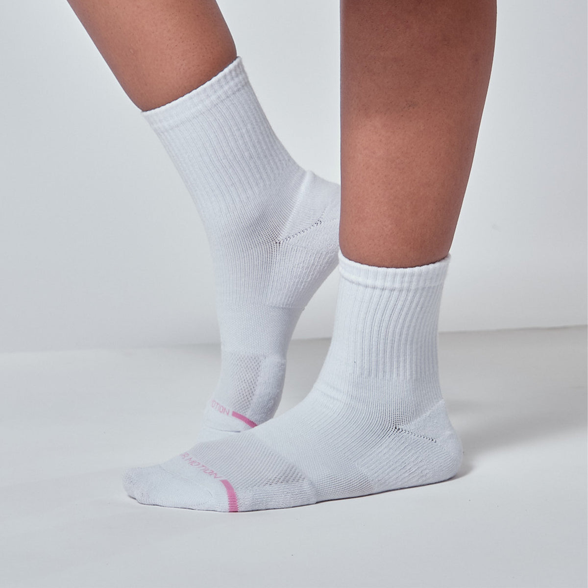 Ribbed - Mid-Crew Compression Socks For Women | Dr. Motion