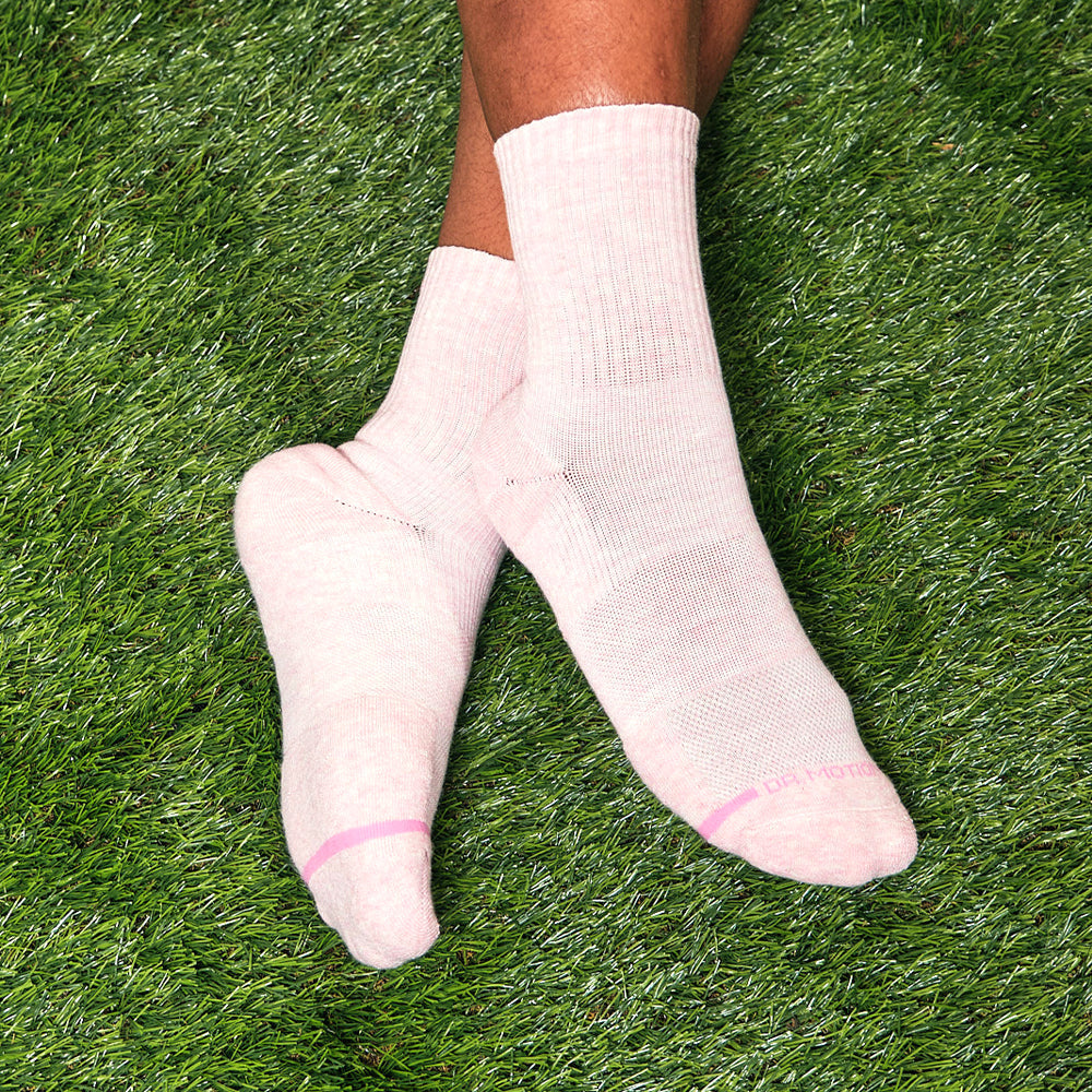 Ribbed - Mid-Crew Compression Socks For Women | Dr. Motion