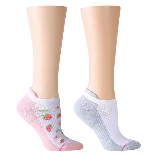 Strawberry Garden - Ankle Compression Socks For Women | Dr. Motion