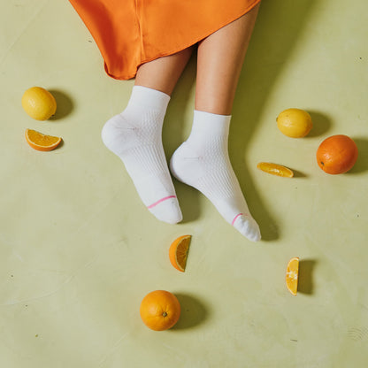 Pineapple - Quarter Compression Socks For Women | Dr. Motion