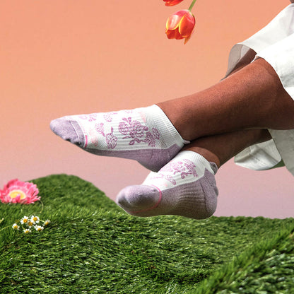 Butterfly Toile - Ankle Compression Socks For Women | Dr. Motion