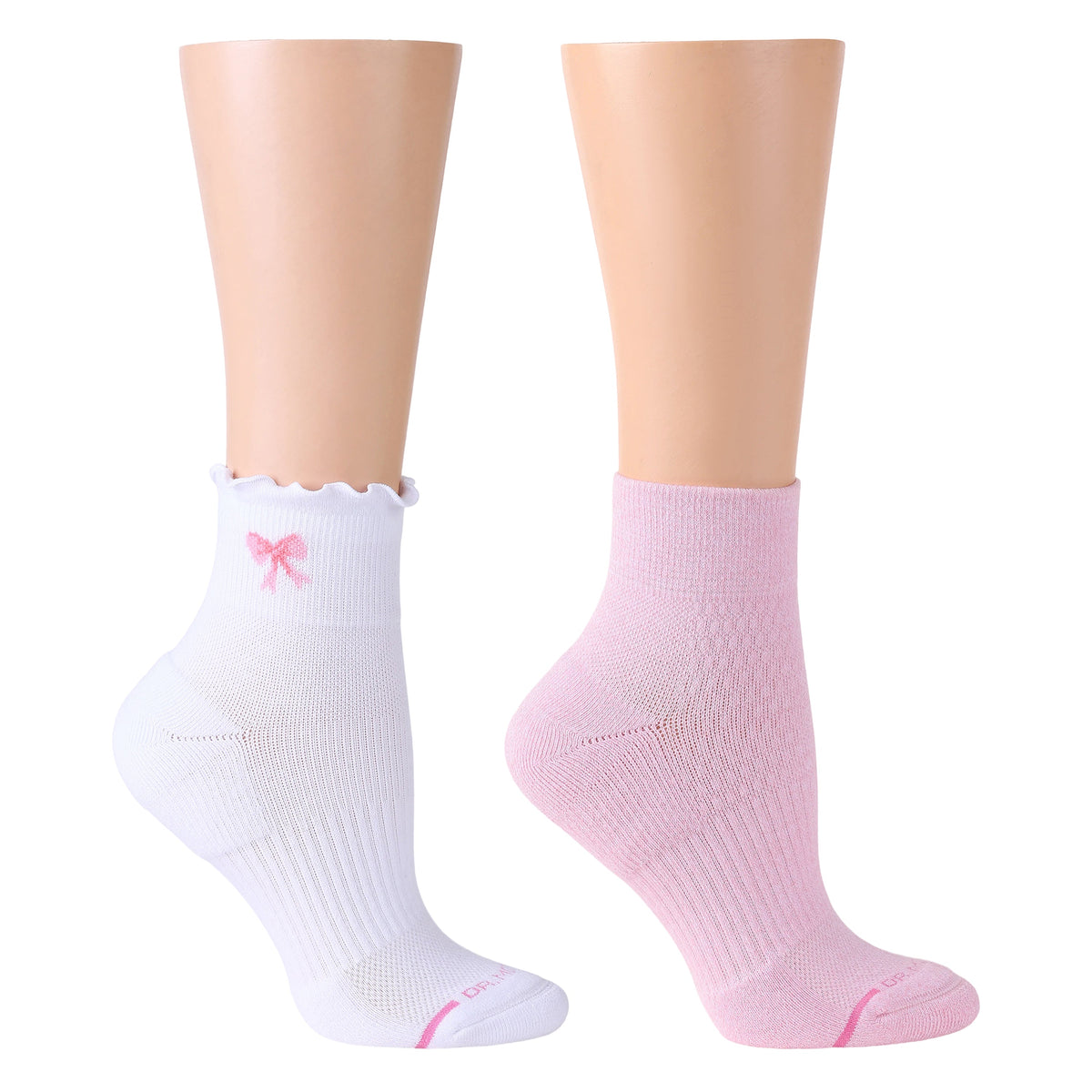 Bow Lettuce Edge - Quarter Compression Socks For Women | Dr. Motion