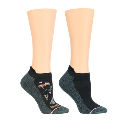 Stay Home Cats - Ankle Compression Socks For Women | Dr. Motion