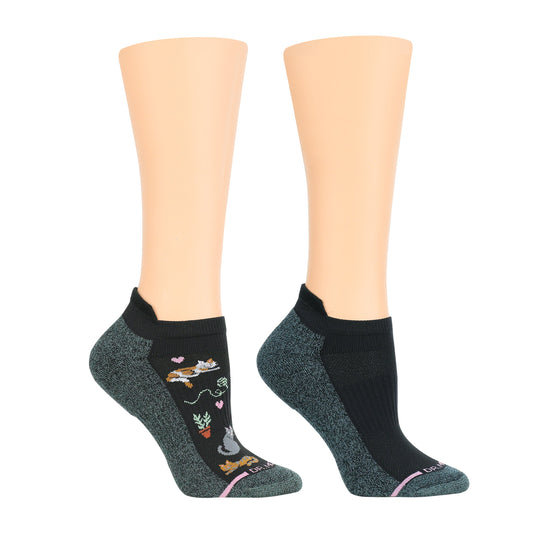 Stay Home Cats - Ankle Compression Socks For Women | Dr. Motion