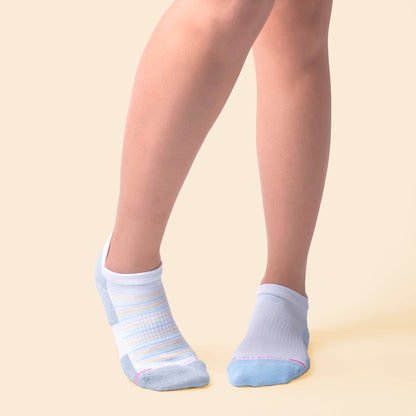Pin Stripe - Ankle Compression Socks For Women | Dr. Motion