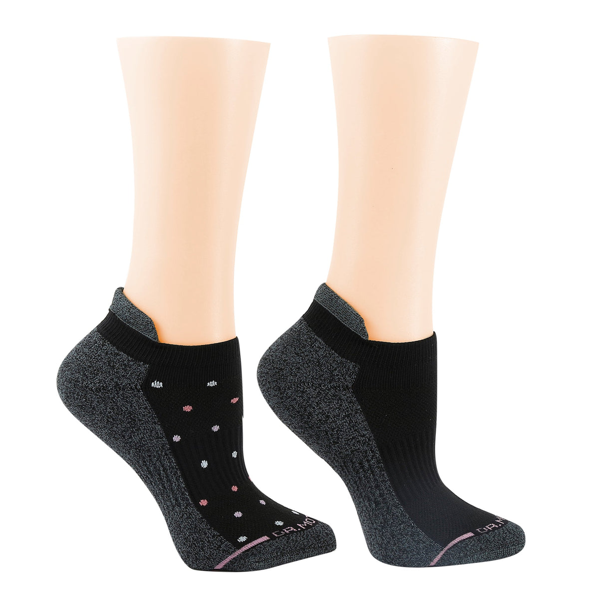 Tri Color Dots - Ankle Compression Socks For Women | Dr. Motion