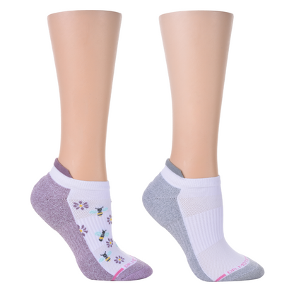 Bee Daisies - Ankle Compression Socks For Women | Dr. Motion