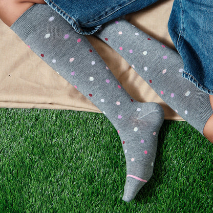 Dancing Dots - Knee-High Moderate Compression Socks For Women | Dr. Motion