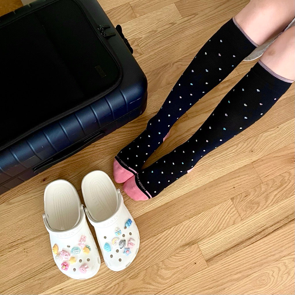 Mini Hearts - Knee-High Moderate Compression Socks For Women | Dr. Motion