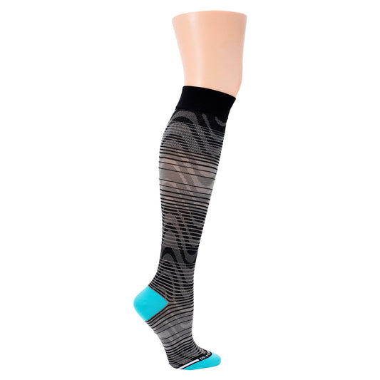 Ombre Waves - Athleisure Compression Socks For Men & Women | Dr. Motion