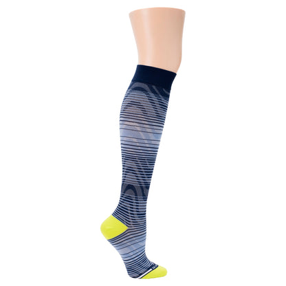 Ombre Waves - Athleisure Compression Socks For Men & Women | Dr. Motion