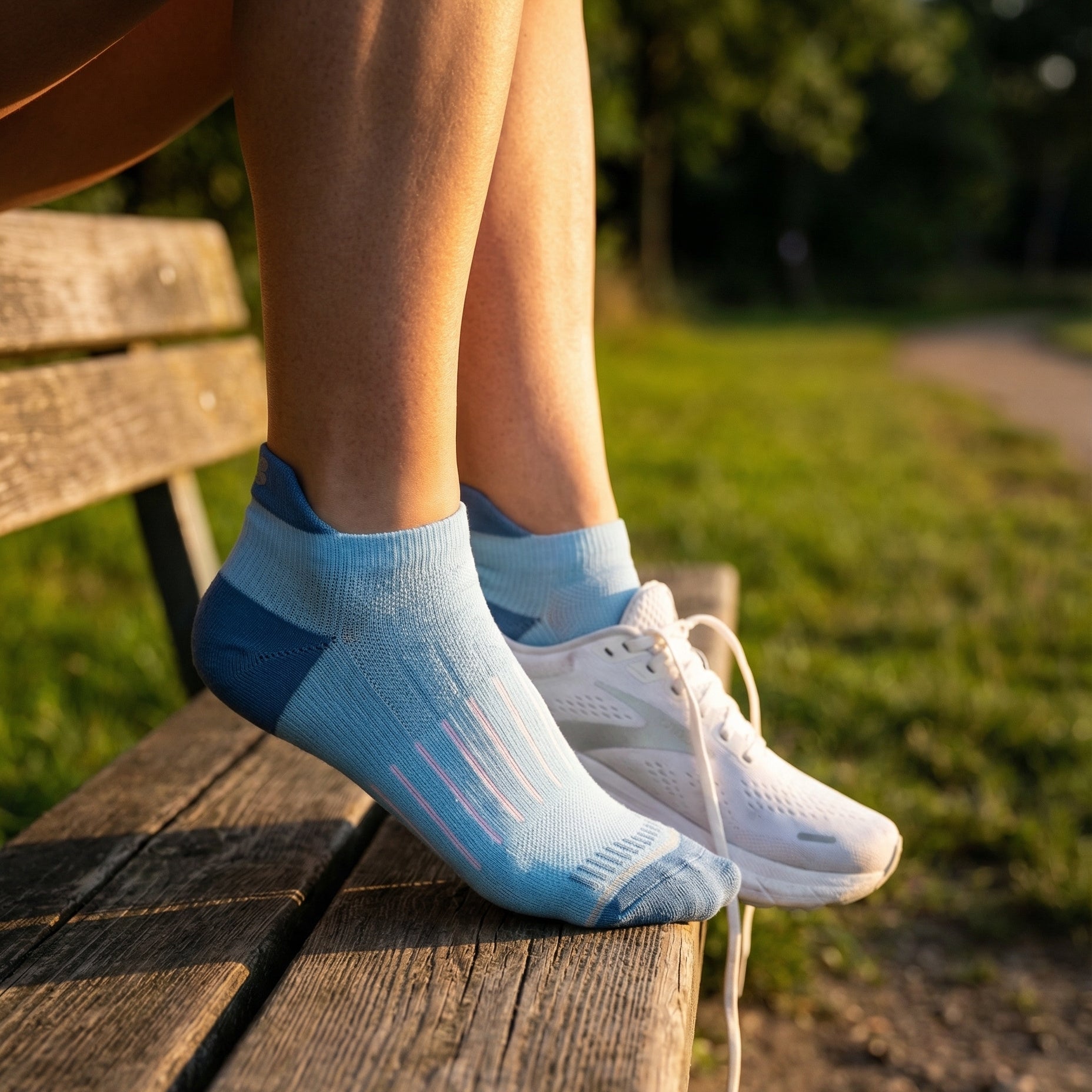 Tech Contrast - Performance Ankle Compression Socks For Women | Dr. Motion