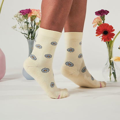 Simple Daisy - Diabetic Half Cushion Socks For Women | Dr. Motion