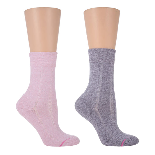 Texture Column - Diabetic Half-Cushion Socks For Women | Dr. Motion