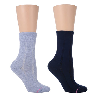 Texture Column - Diabetic Half-Cushion Socks For Women | Dr. Motion
