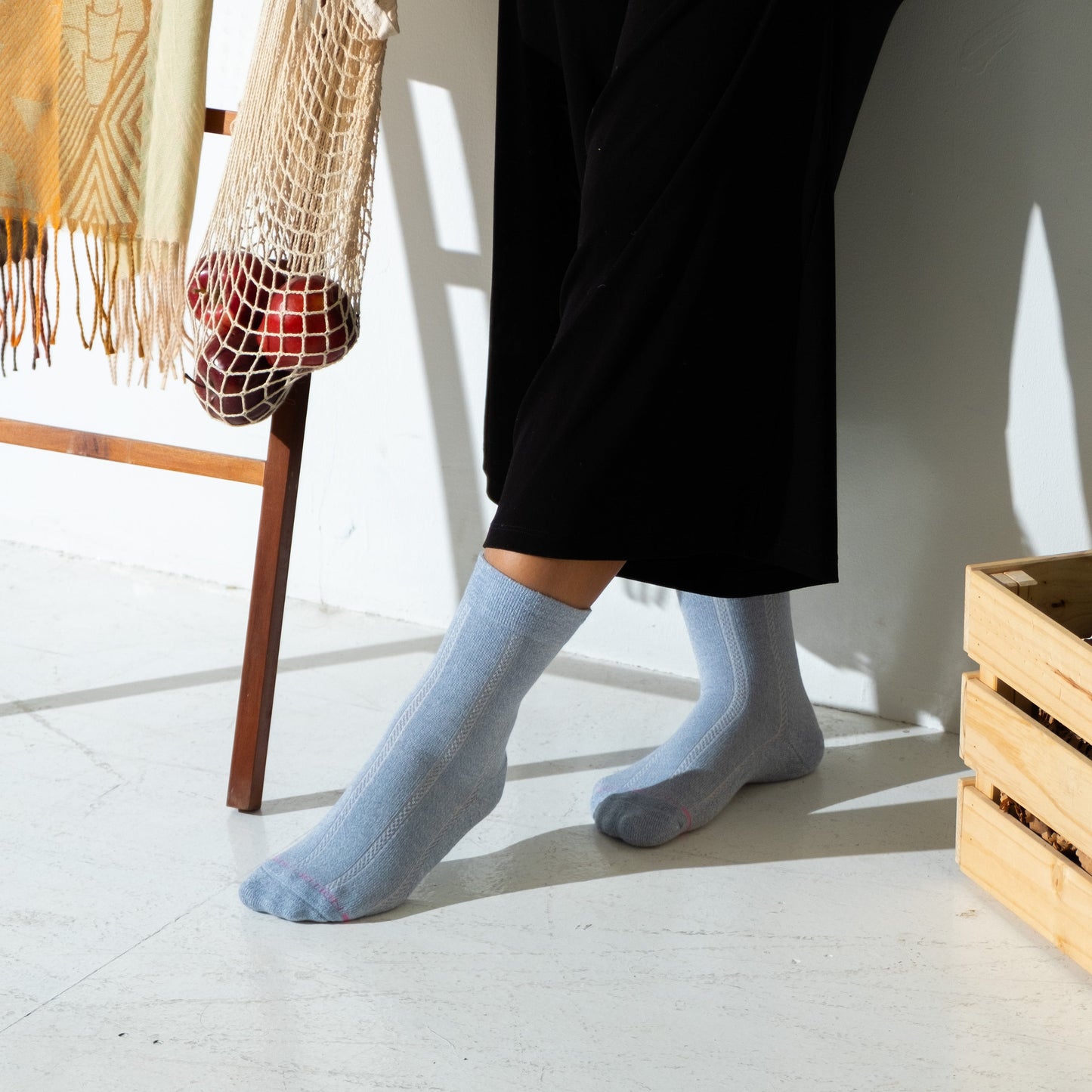 Texture Column - Diabetic Half-Cushion Socks For Women | Dr. Motion