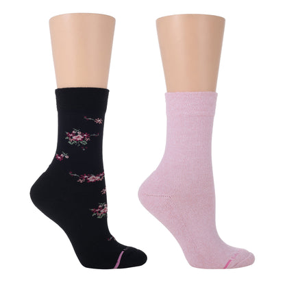 Bouquet Floral - Diabetic Half-Cushion Socks For Women | Dr. Motion