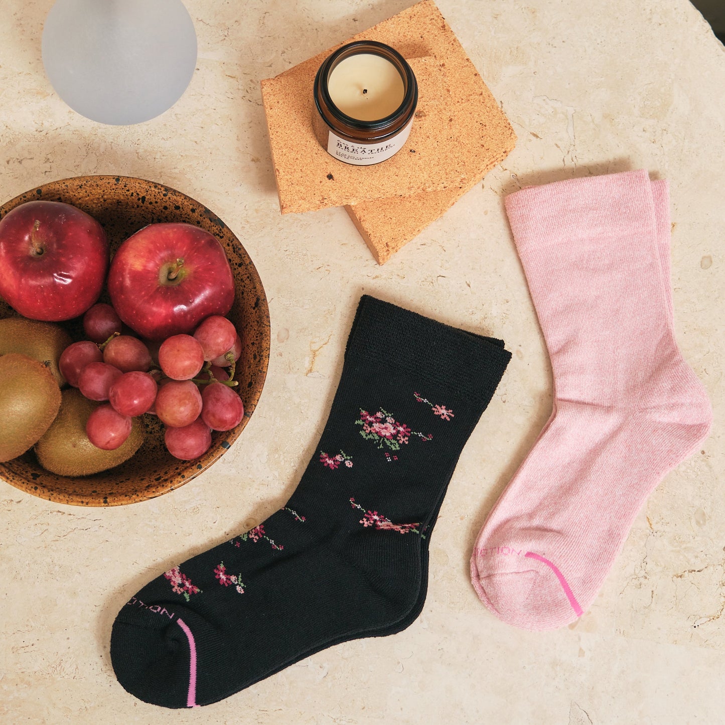 Bouquet Floral - Diabetic Half-Cushion Socks For Women | Dr. Motion