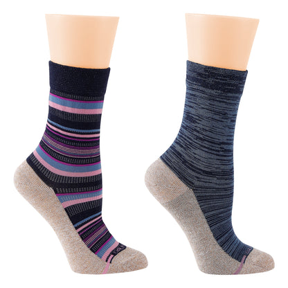 Multi Stripe - Diabetic Socks For Women | Dr. Motion